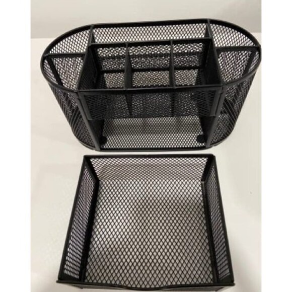 New Mesh Desk Organizer Desktop Office Supplies Multi-functional Caddy Pen Holde - Picture 2 of 2